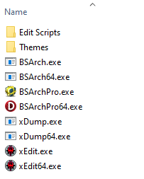Contents Of XEdit Archive